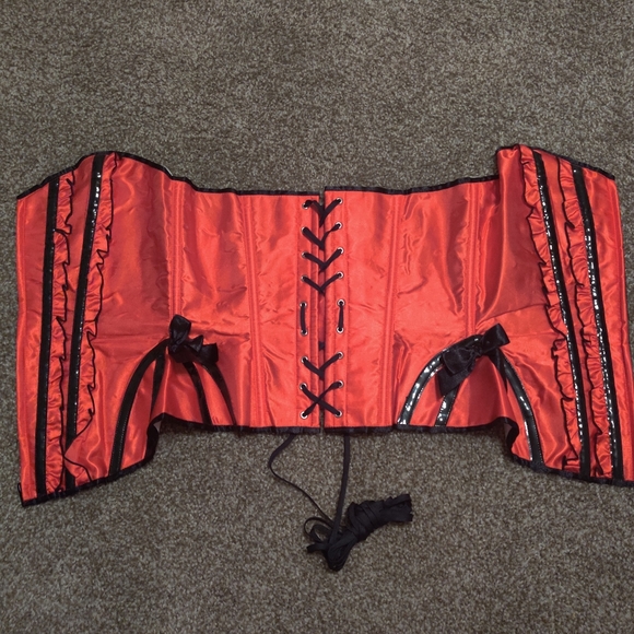 Burlesques Satin Silhouette Betty Corset - Picture 7 of 8